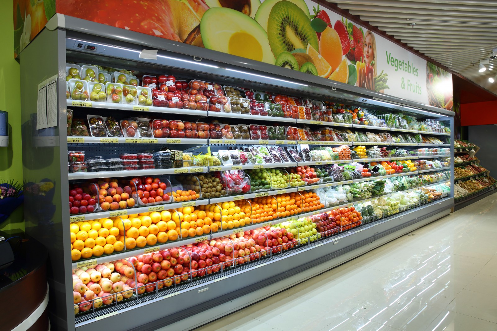 Bronx open produce display case