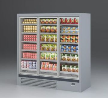 Florida OV BT low temperature merchandiser with doors